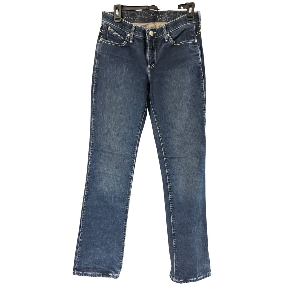 Wrangler Q-Baby Ultimate Riding Jeans Womens‎ 5/6x34 Dark Wash Bootcut WRQ20AU
